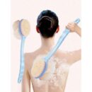 DOUBLE SIDED LONG HANDLED BATH BRUSH & SPONGE