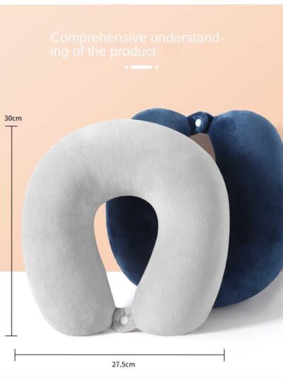 U SHAPE NECK SUPPORT CERVICAL SPINE PROTECTION TRAVEL BOUTON PILLOW