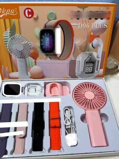 D96 PLUS SMART WATCH 9IN1 BLUETOOTH & EARPHONE SET