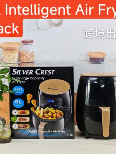 6L SILVER CREST LARGE CAPACITY OIL FREE TOUCH SCREEN ELECTRIC AIR FRYER