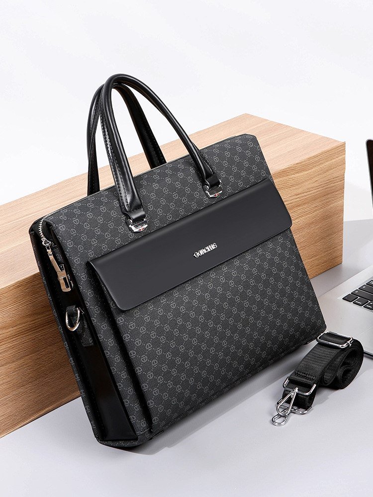 GORCHIS NEW MEN'S LUXURIOUS ANTI THEFT PIN LOCK LARGE CAPACITY BUSINESS BRIEFCASE & LAPTOP BAG
