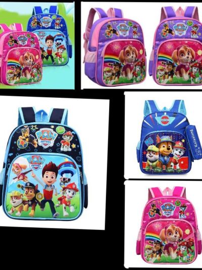 CARTOON PATTER KINDERGARTEN BACKPACK SCHOOL QUALITY BAGS BOYS & GIRLS SIZE (AGE 1-4YRS)