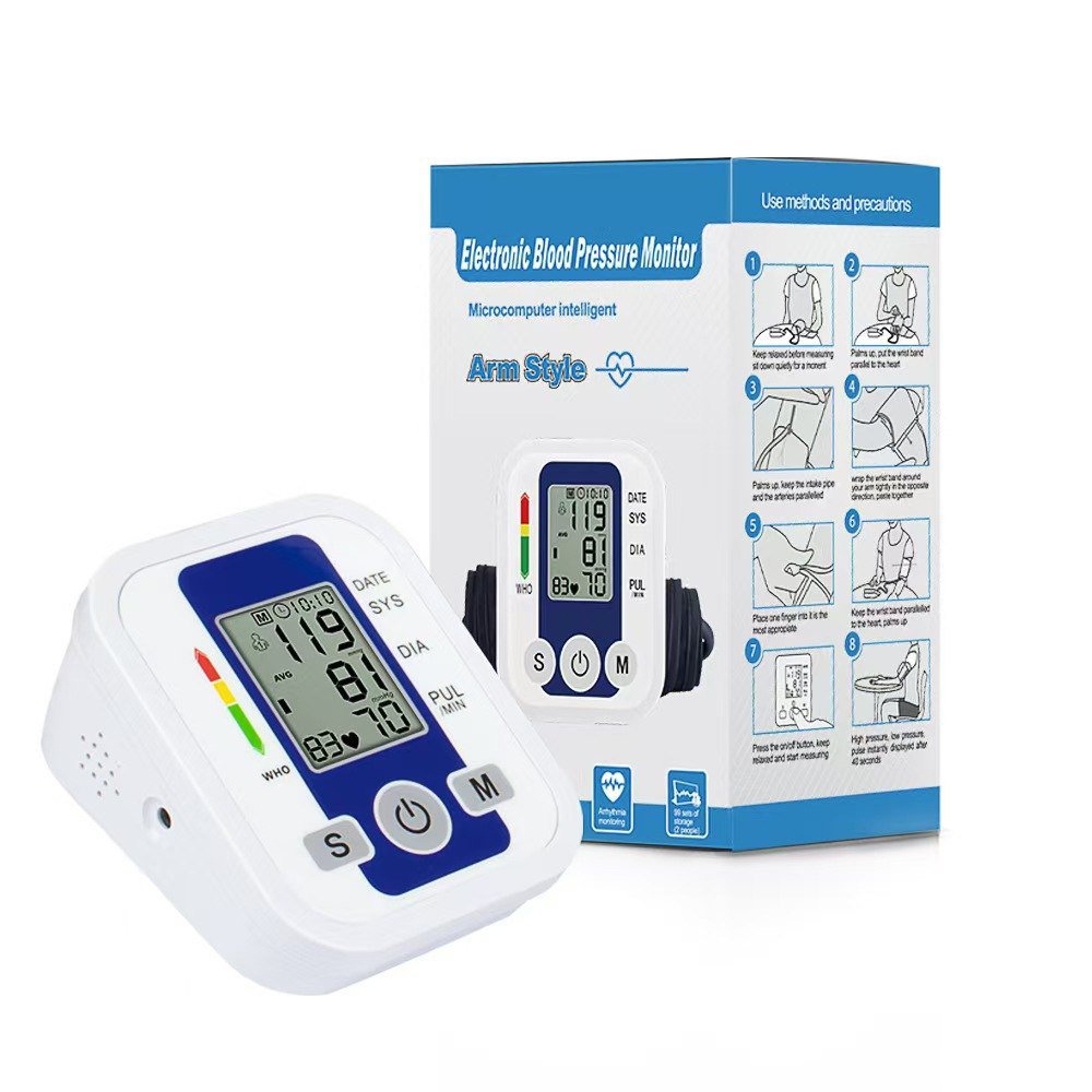 SPHYGMOMANO-METER AUTOMATIC ELECTRIC/BATTERY ENABLED INTELLIGENT BLOOD PRESSURE MONITOR MACHINE WITH VOICE