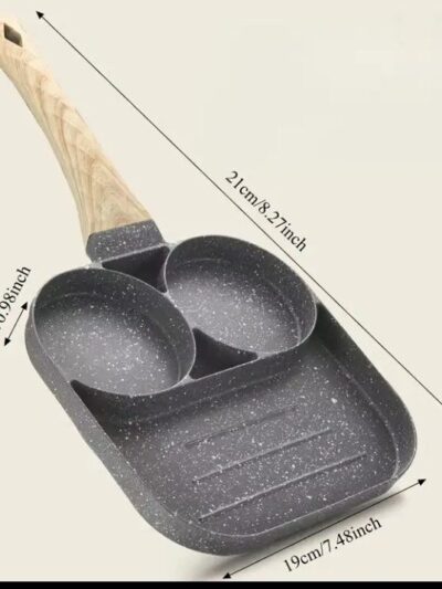 3 HOLE NON STICK MULTIFUNCTIONAL FRYING PAN & OMELET MAKER